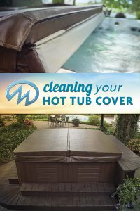 clean hot tub cover