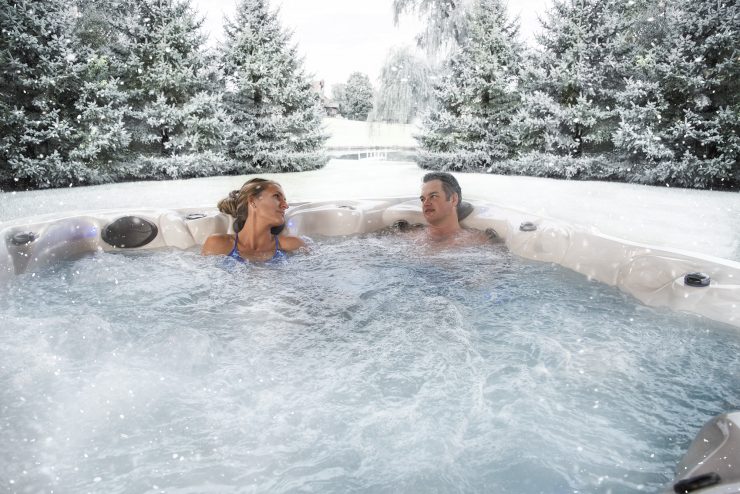 hot tub winter