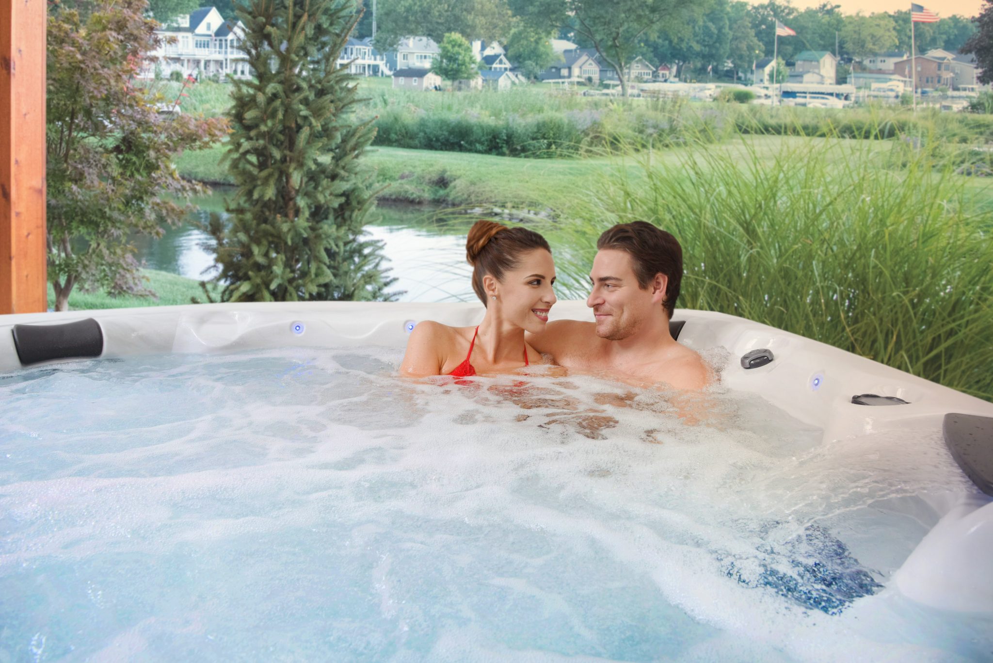 A Six Person Hot Tub That Fits Your Backyard And Budget Master Spas Blog