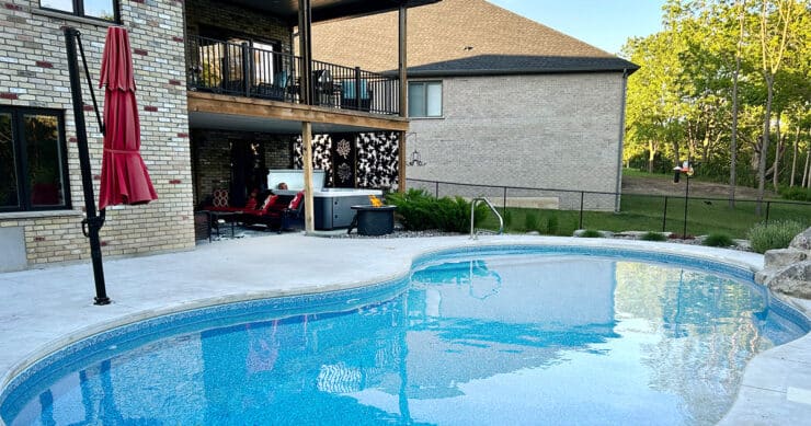 adding a hot tub to a pool