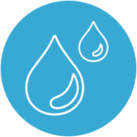 Icon of water droplets