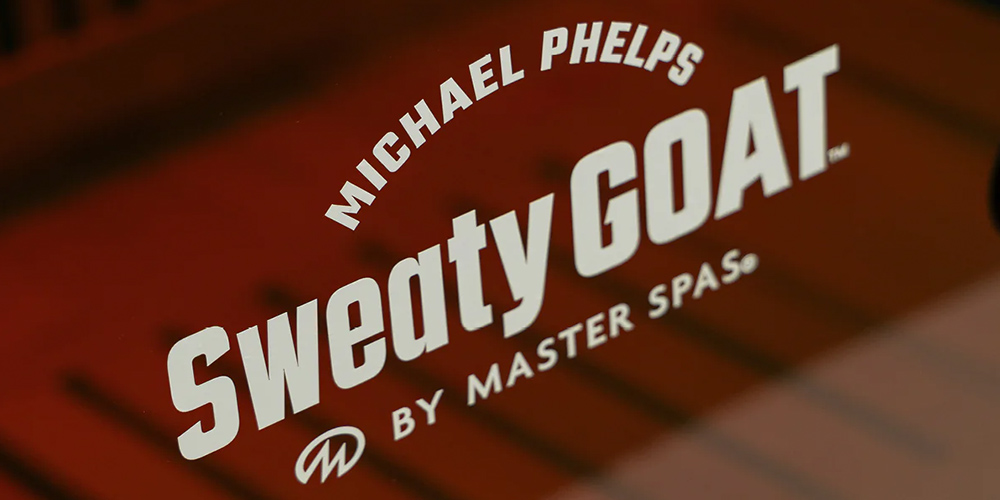Sweaty GOAT sauna logo.