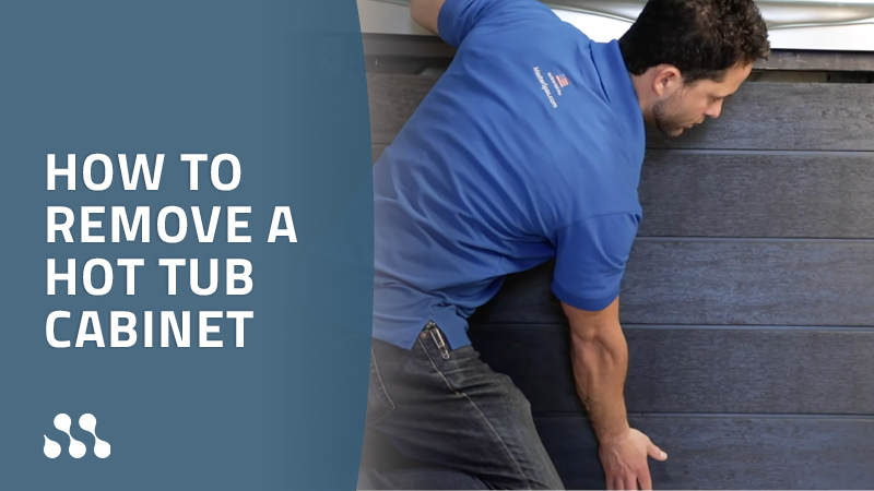 How to remove a hot tub cabinet